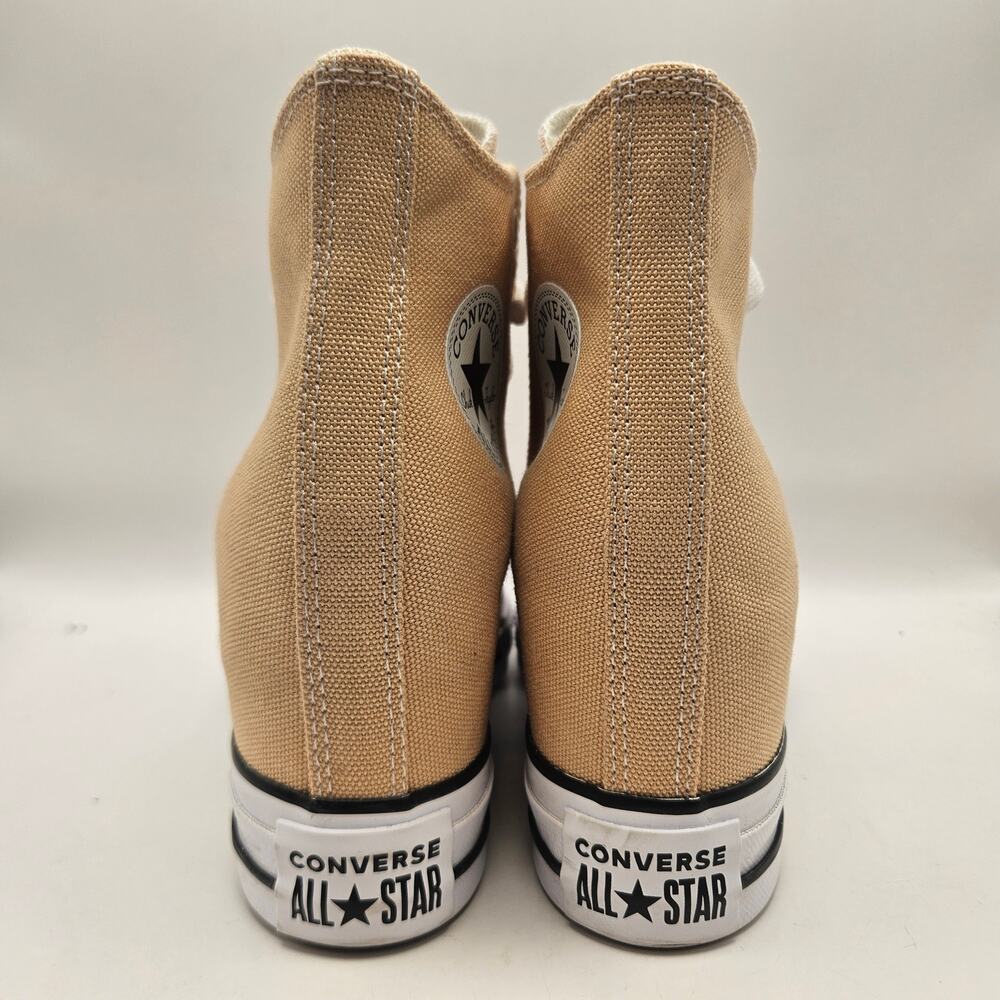 CONVERSE WOMEN'S 7.5 CTAS WEDGE HI COASTAL DUNE NWOB A13531C NWOB - Picture 3 of 6